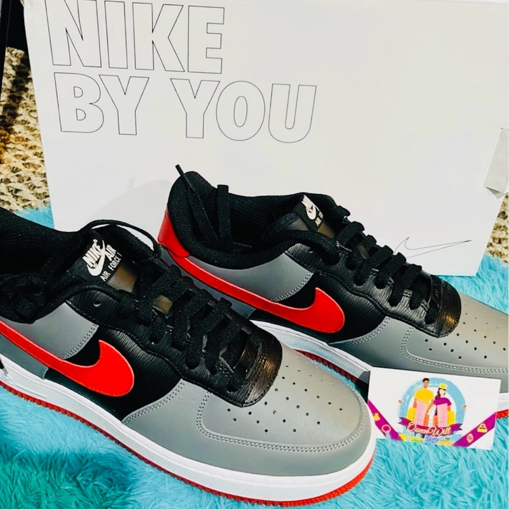 Nike by Matthew Red and Gray Sneakers